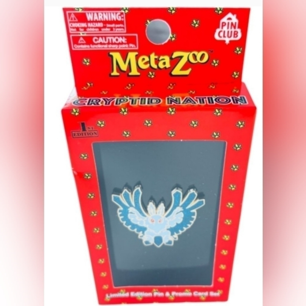 Metazoo Mothman Pin + Promo Card Set PIN CLUB NEW/SEALED!!